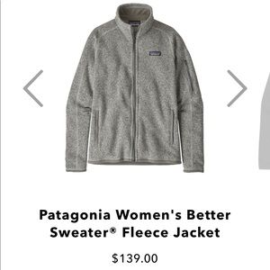 Patagonia women’s Better Sweater Fleece Jacket